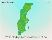 Tablet Screenshot of hyrenbostad.se
